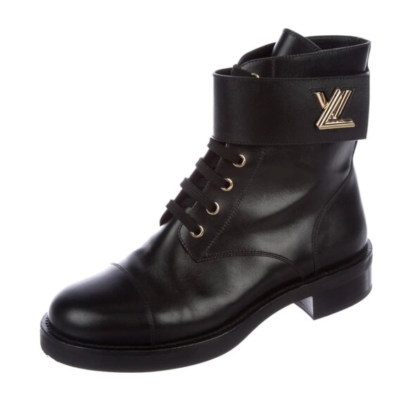 Louis Vuitton Wonderland Leather Logo Boots - Picture 2 of 4